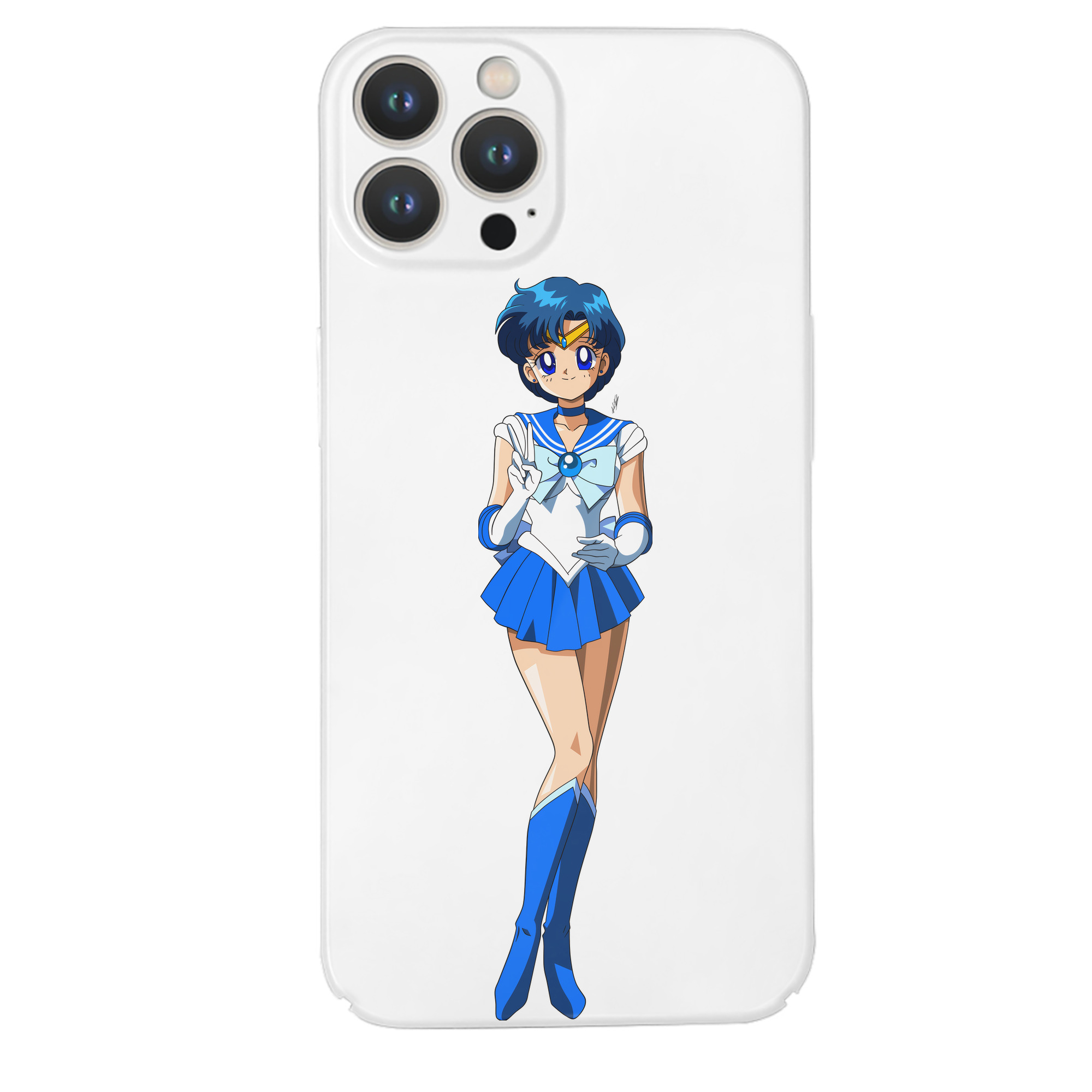 （画像用） 美少女戦士セーラームーン 水野 亜美 みずの あみ Sailor Moon Mizuno Ami 【iPhone 14シリーズ対応】ハードケース